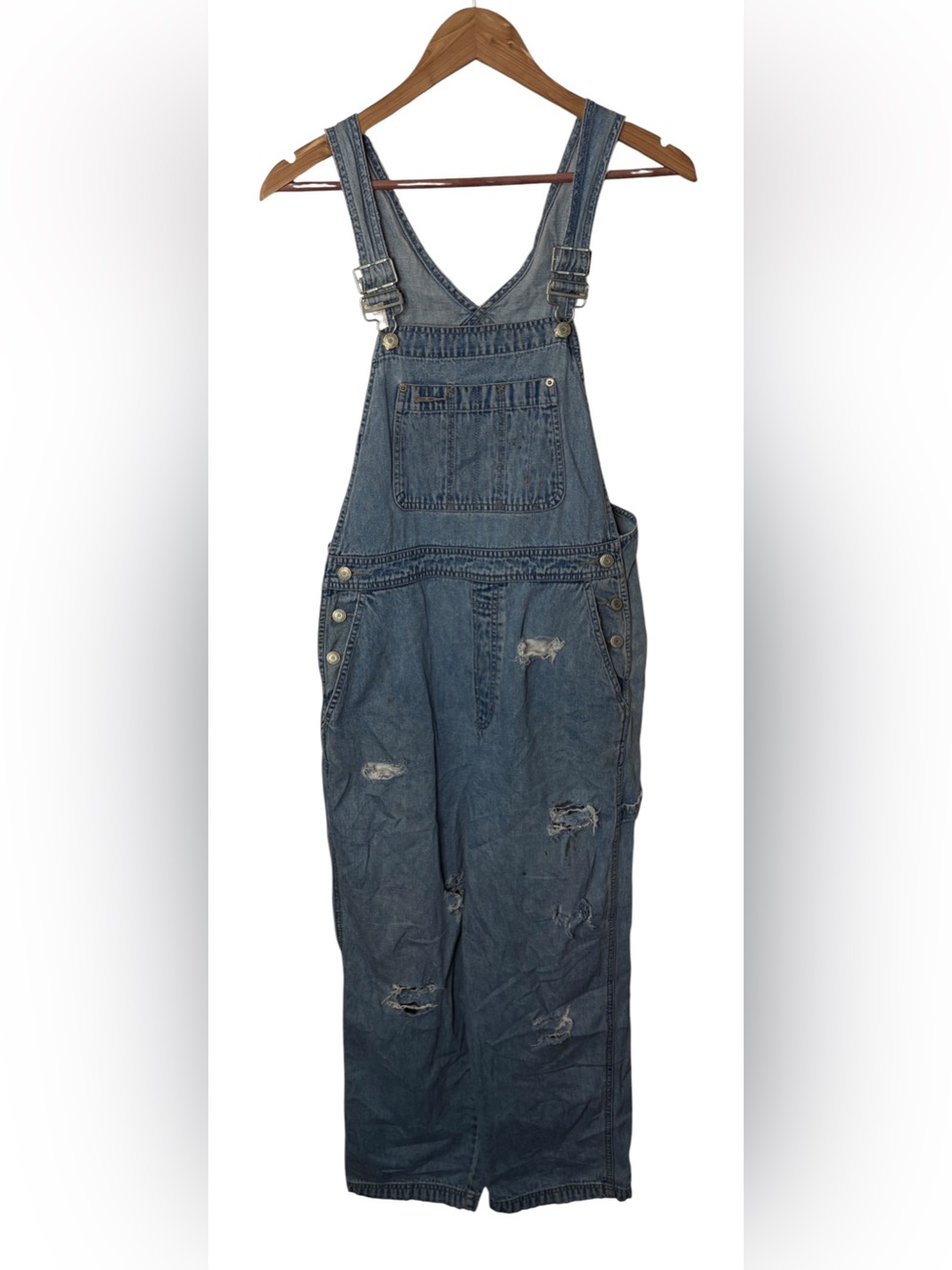GAP 1969 Distressed Denim Carpenter Overalls
